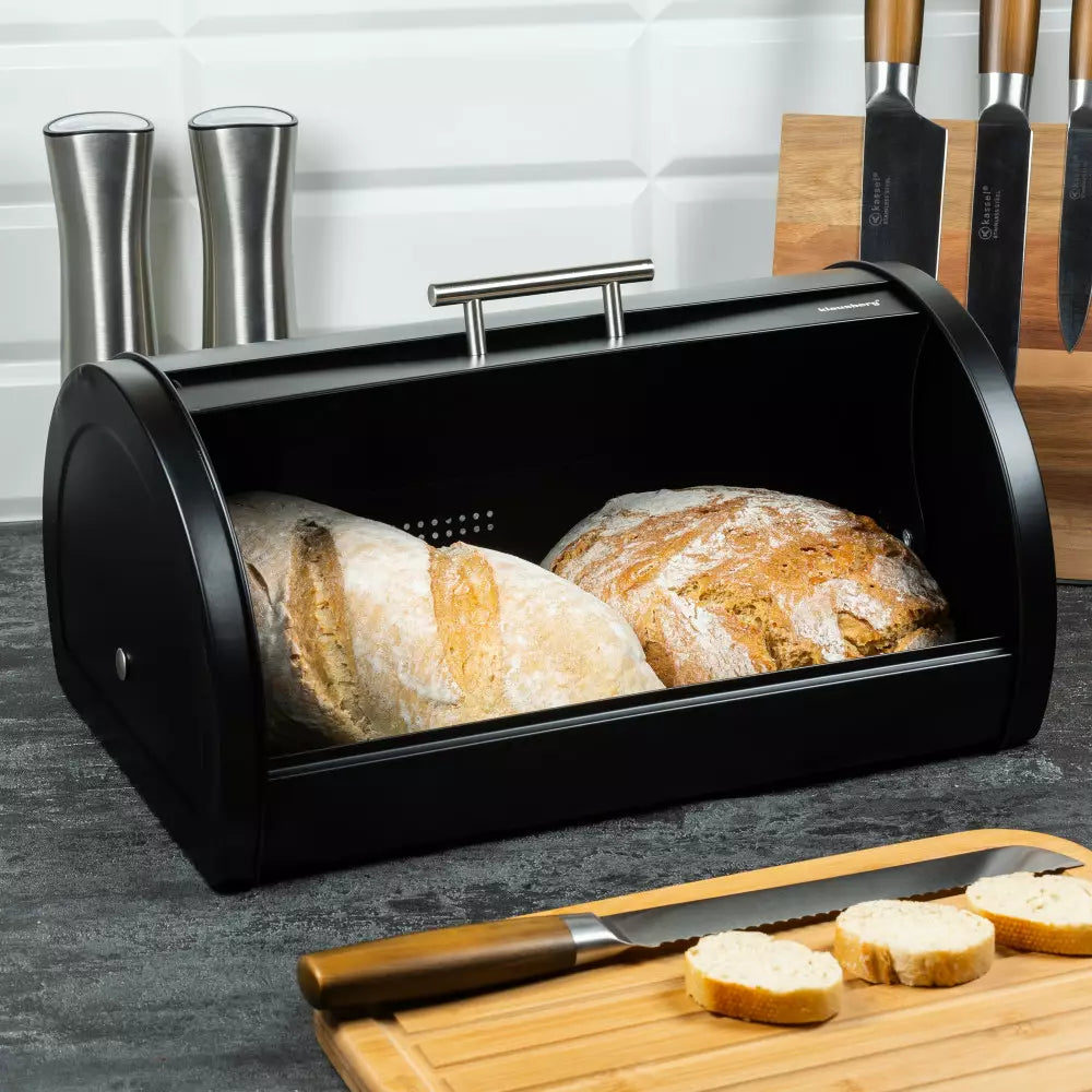 Bread box Klausberg 7453, Metal, Black