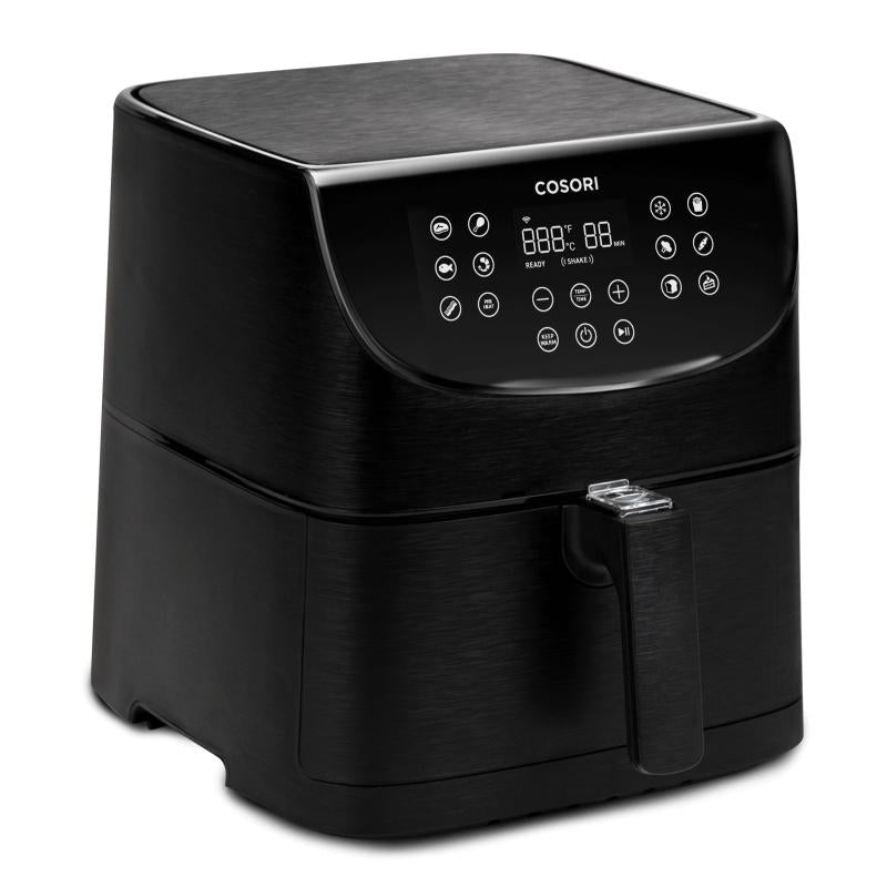 Фритюрник с горещ въздух Cosori Premium Smart Air Fryer, Смарт, Голям капацитет - 5.5L XXL, Подарък книжка със 100 рецепти, 11 програми