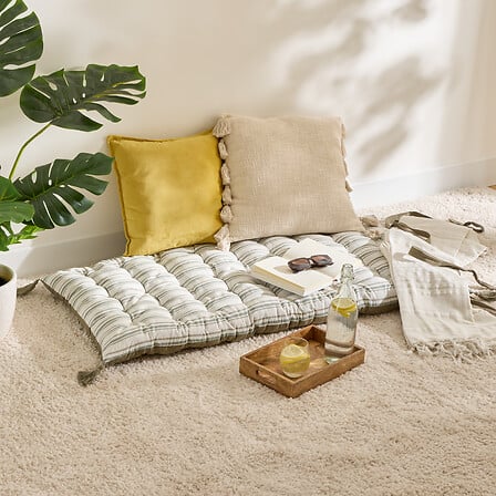 Матрак  за под atmosphera Groove, Райе, Зелен, 60×120 cm