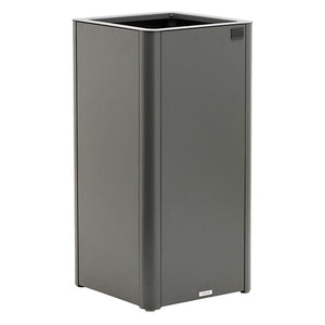 Plant pot cover Alumia 50 x 50 x 100 cm aluminum graphite