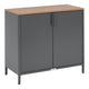 Ironia outdoor sideboard 90 x 46 x 76 cm steel graphite linen