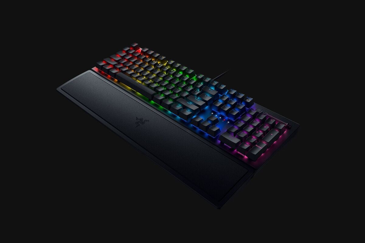 Razer BlackWidow V3 Gaming Keyboard, Green Optical Switches, Black