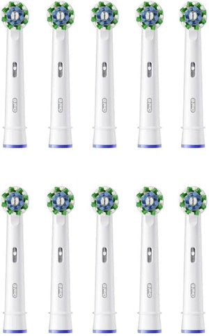 Накрайник за електрическа четка Oral-B Pro CrossAction 860595, Бял, 10 бр