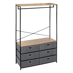 Закачалка с 6 чекмеджета 5five Tissa, MDF, Сива, 100 cm