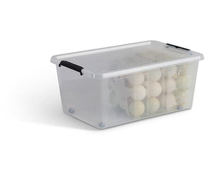 Кутия за съхранение 5five Clip'n Box, Прозрачна, 40L