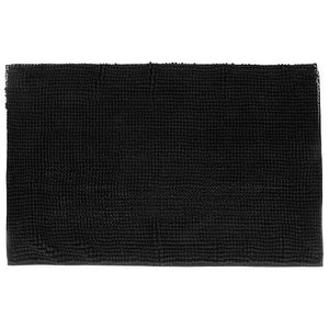 Килимче за баня 5five Colors Kohl Mini Chenille, Полиестер, 50 x 80 cm, Черно