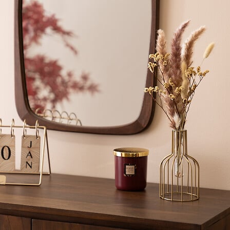 Декоративни цветя  с ваза atmosphera Met, Метал, 40 cm