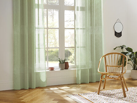Sheer curtain Sab 140 x 240 cm celadon