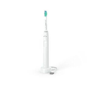 Ел. четка за зъби Philips Sonicare Seria 2100 HX3651/13, 31,000 движения/минута, Quadpacer и SmarTimer, Ергономичен тънък дизайн, 1 накрайник на четката, Бял