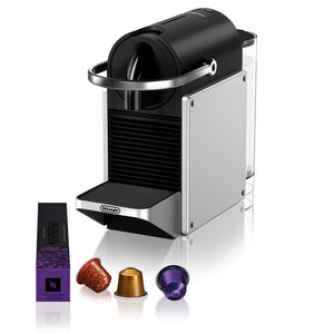 Кафемашина Nespresso De'Longhi Pixie EN127.S , 19 бара, 25 сек. загряване, 0.7л резервоар, Сребрист