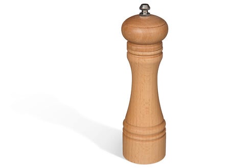 Дървена мелничка за подправки 5five Bistrot, Бук, 22 cm, Бежова