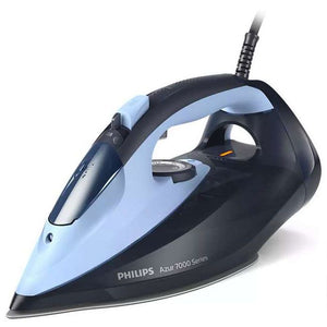 Iron Philips Azur DST7041/20, 2800 W, 50 g/min, steam jet 250 g, SteamGlide Elite, automatic stop, Blue