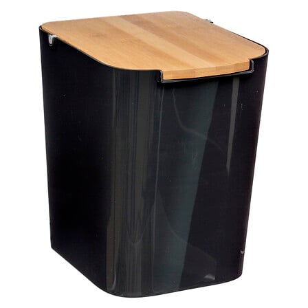 Кош за боклук 5five Natureo, Полипропилен, 5L, Черен