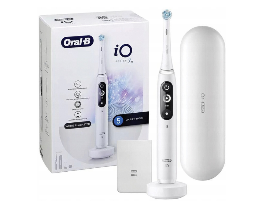 Електрическа четка за зъби Oral-B iO 7N 408345, Бял