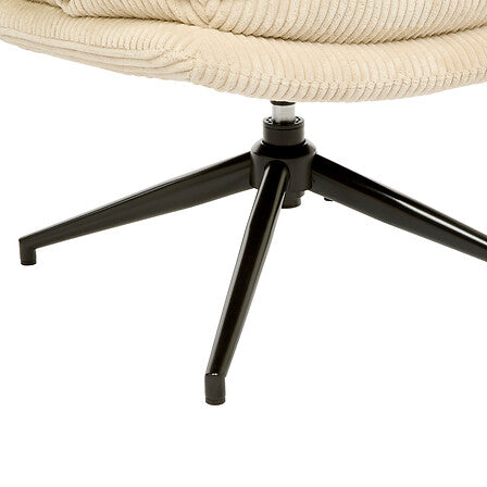 Въртящ се фотьойл atmosphera Harper, Кордурой, Бежов