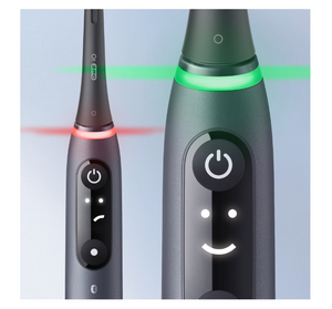 Electric toothbrush Oral-B iO7 with magnetic technology and micro-vibration, Artificial intelligence, LED interactive display, Smart pressure sensor, Visible timer, Magnetic charger, Travel set, Black