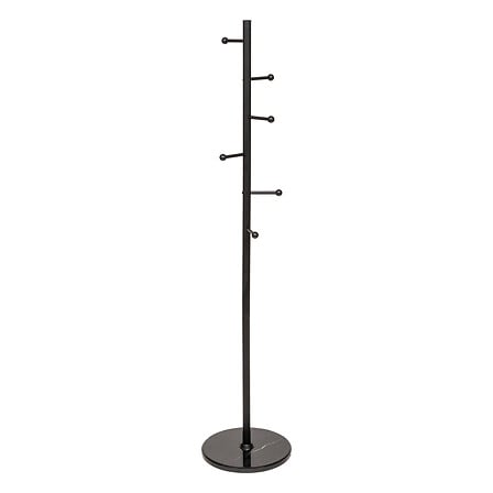 Закачалка за палта 5five Blackmarble, 6 метални куки, Черна