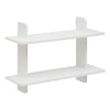 Стенен рафт 2 нива Five Fixy, MDF, Бял, 60 cm