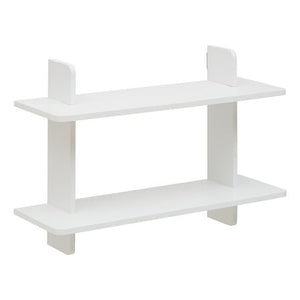 Стенен рафт 2 нива Five Fixy, MDF, Бял, 60 cm