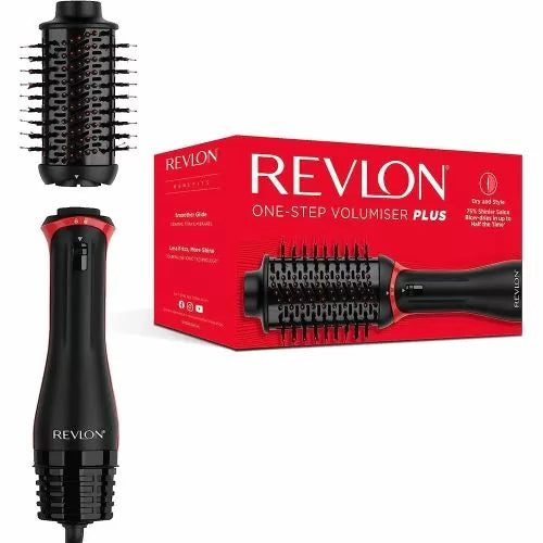 Електрическа четка за коса REVLON One-Step Volumiser PLUS RVDR5298E, Подвижна глава, 4 степени, Ceramic Tourmaline Technology