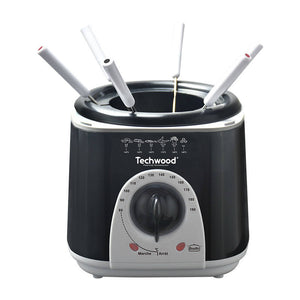 Deep fryer and fondue maker Techwood TFF-86, 950W, 1L, 80-190C, 2in1, Black