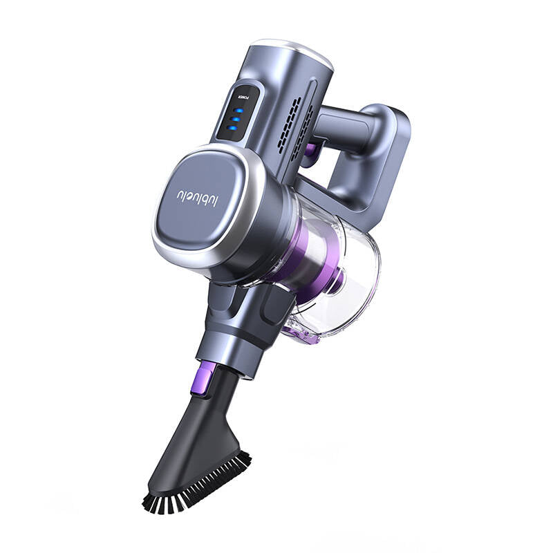 Cordless vertical vacuum cleaner Lubluelu 202, 220 W, HEPA filter, Purple