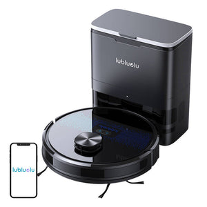 Robot vacuum cleaner with station Lubluelu SL60 Plus, 42 W, Mop, LiDAR Navigation, 2600 mAh, Black,