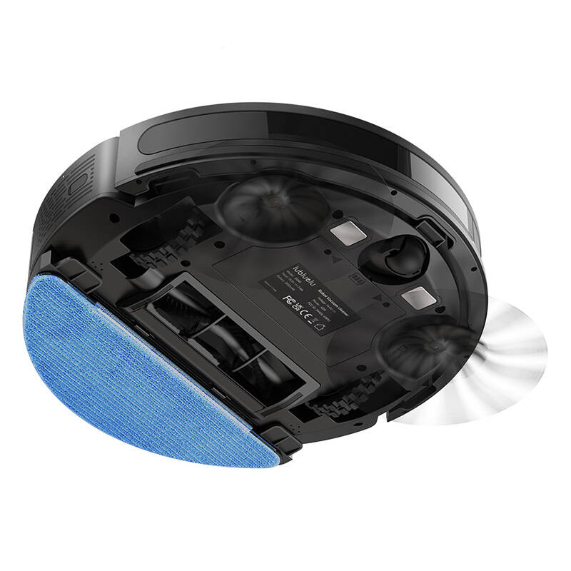 Robot vacuum cleaner with station Lubluelu SL60 Plus, 42 W, Mop, LiDAR Navigation, 2600 mAh, Black,