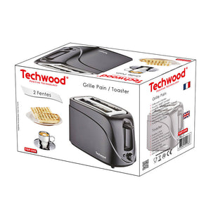 Тостер за хляб Techwood TGP-246, 240V, Черен