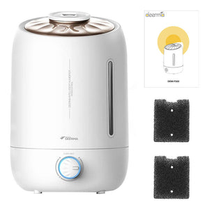 Air purifier Deerma F500, 25W, Capacity 5 l, 300 ml/h, Silent, Aromatherapy White