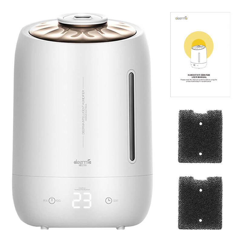 Air purifier Deerma F600, 25W, Capacity 5 l, Display, Aromatherapy, White