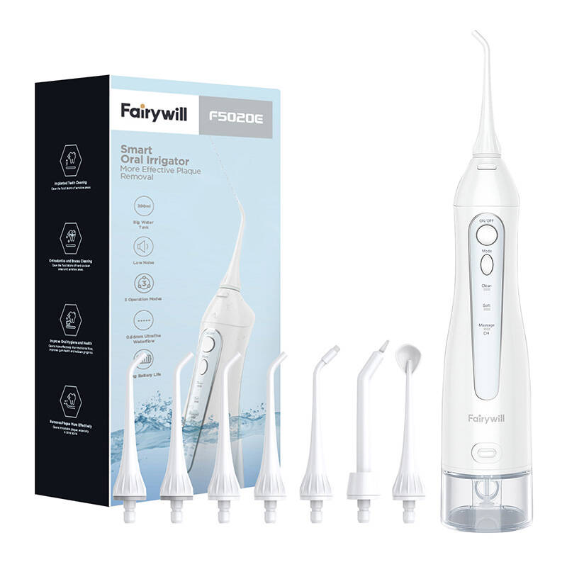 Зъбен душ FairyWill 5020E, 3 режима, 300ml, Бял