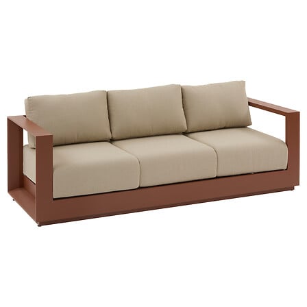 Диван с три места Hesperide Allure, Алуминий, Бежов — изображение 1