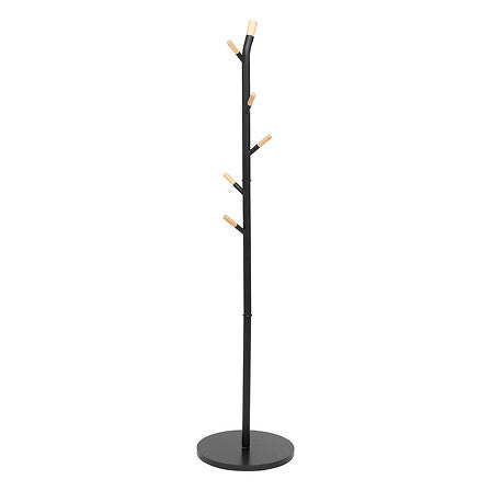 Закачалка за дрехи 5five Natureo, Метал, 6 куки, Черна
