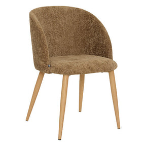 Трапезен стол atmosphera Céleste, Шенил, Бронз, Дъбов ефект