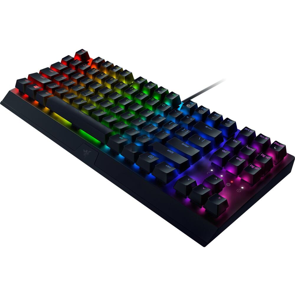 Razer BlackWidow V3 TKL Gaming Keyboard, Green Optical Switches, Black