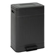 Кош за отпадъци 5five Nova, Метал, 2x30L, Черен