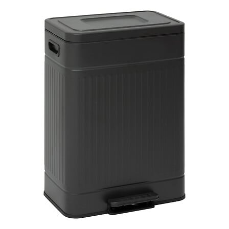 Кош за отпадъци 5five Nova, Метал, 2x30L, Черен