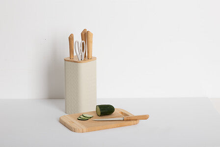 Block of 4 knives and scissors Sensia