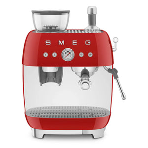 Coffee machine with coffee grinder Smeg EGF03RDEU, 1650 W, 15 bars, Red