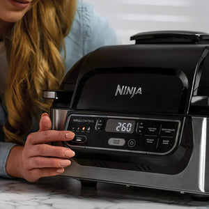 Hot Air Fryer Ninja AG301EU, 1750W, 5 Adjustable Cooking Functions, Grey/Black