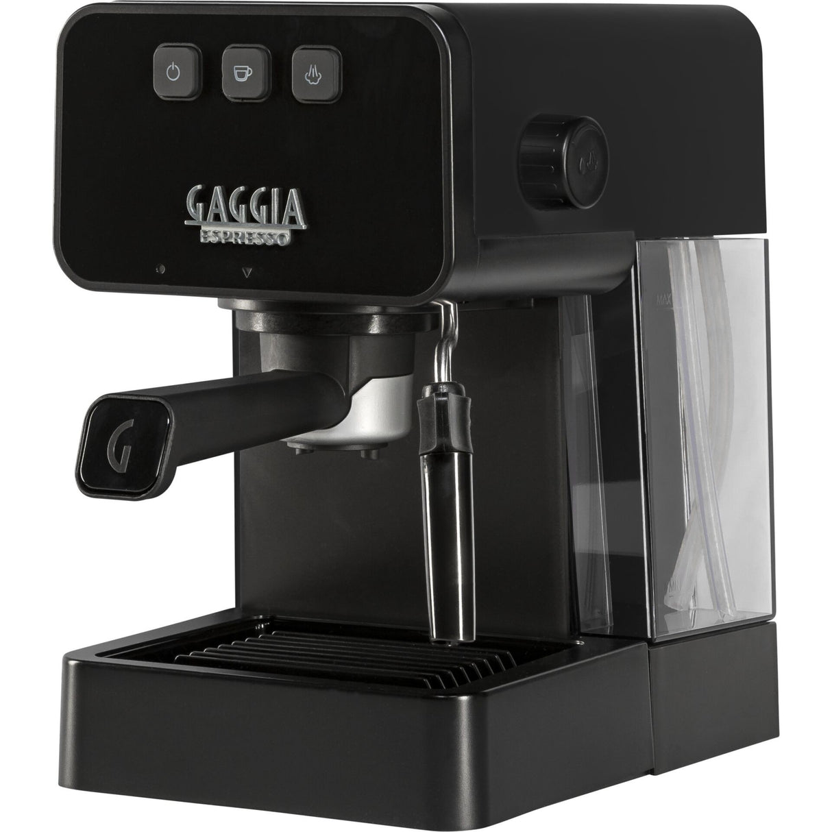 Еспресо машина Gaggia Style EG2111/01, 15 бара, Капацитет на резервоара за вода 1.2 л, 230V, 1900 W, Автоматично спиране, Функция Memo, Черен