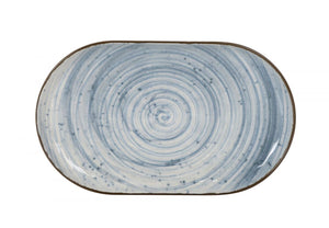 Плато овал LA MEDITERRANEA Swirl, Порцелан