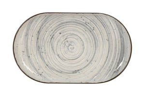 Плато овал LA MEDITERRANEA Vortex, 25x15 cm, порцелан