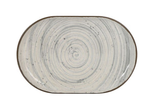 Плато овал LA MEDITERRANEA Vortex, 20x13 cm, порцелан