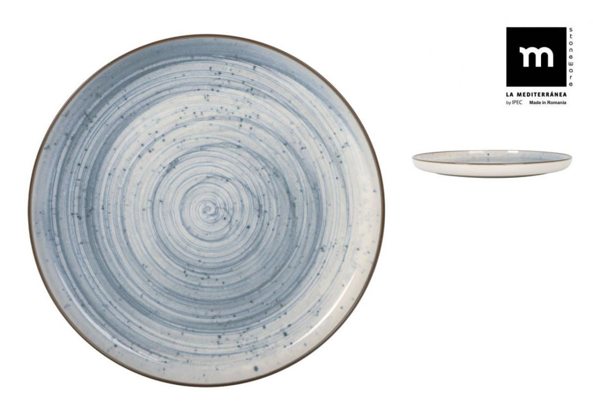 Кръгло плато LA MEDITERRANEA Swirl, 32 cm, порцелан