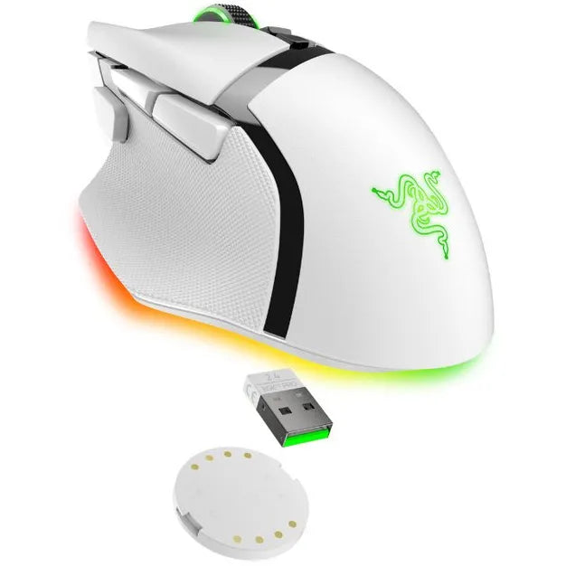 Безжична мишка Gaming Razer Basilisk V3 PRO, 30k DPI, Бял