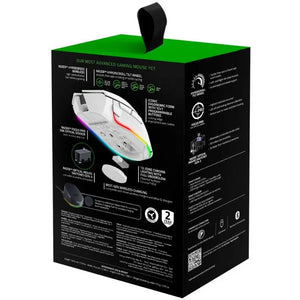 Безжична мишка Gaming Razer Basilisk V3 PRO, 30k DPI, Бял