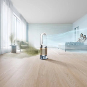 Пречиствател за въздух Dyson PH04, WiFi, Bluetooth, 10 нива на скорост, HEPA филтър H13, Магнитно дистанционно управление, Златист