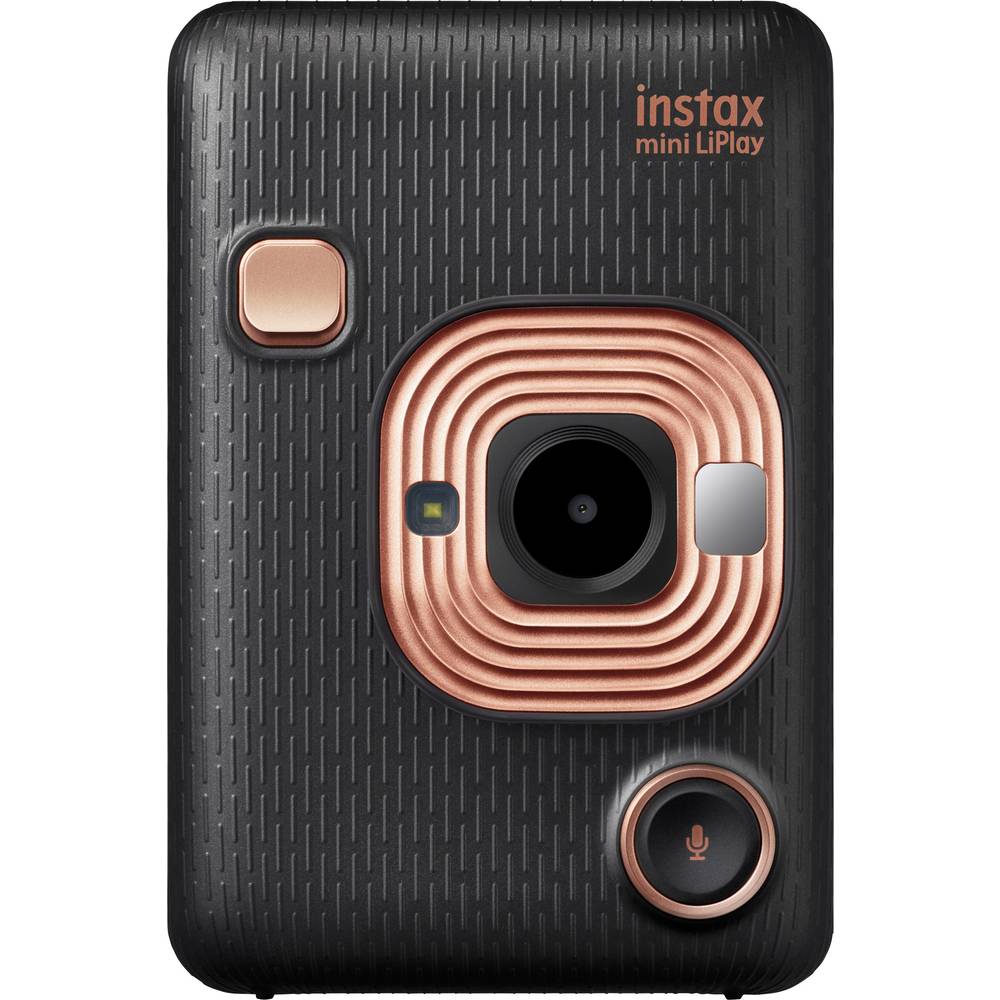 Фотоапарат за моментални снимки FujiFilm Instax mini LiPlay, Черен